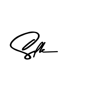 Make a beautiful signature design for name Slk. With this signature (Asem Kandis PERSONAL USE) style, you can create a handwritten signature for free. Slk signature style 9 images and pictures png