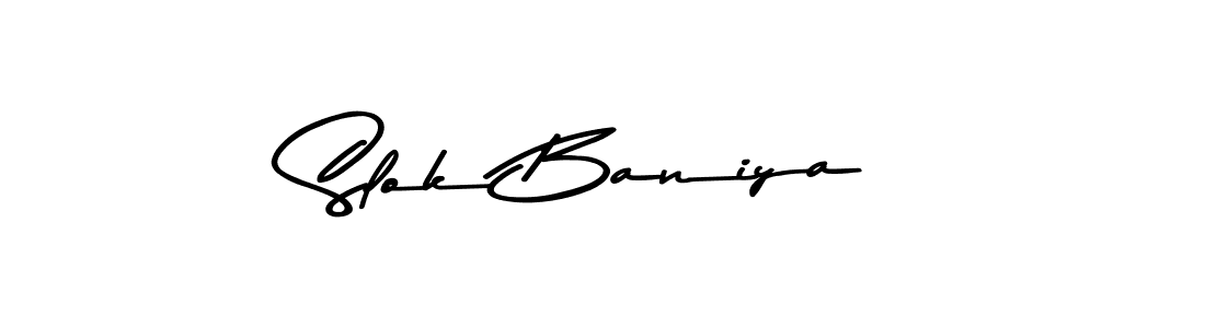 You should practise on your own different ways (Asem Kandis PERSONAL USE) to write your name (Slok Baniya) in signature. don't let someone else do it for you. Slok Baniya signature style 9 images and pictures png