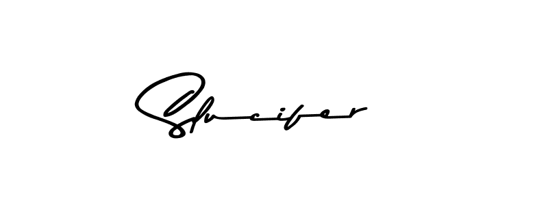 Use a signature maker to create a handwritten signature online. With this signature software, you can design (Asem Kandis PERSONAL USE) your own signature for name Slucifer. Slucifer signature style 9 images and pictures png