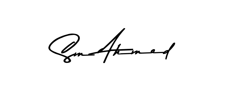 Sm Ahmed stylish signature style. Best Handwritten Sign (Asem Kandis PERSONAL USE) for my name. Handwritten Signature Collection Ideas for my name Sm Ahmed. Sm Ahmed signature style 9 images and pictures png