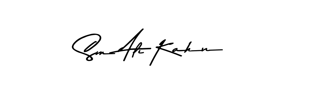 How to make Sm Ali Kahn signature? Asem Kandis PERSONAL USE is a professional autograph style. Create handwritten signature for Sm Ali Kahn name. Sm Ali Kahn signature style 9 images and pictures png