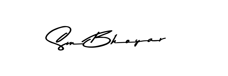 Design your own signature with our free online signature maker. With this signature software, you can create a handwritten (Asem Kandis PERSONAL USE) signature for name Sm Bhoyar. Sm Bhoyar signature style 9 images and pictures png