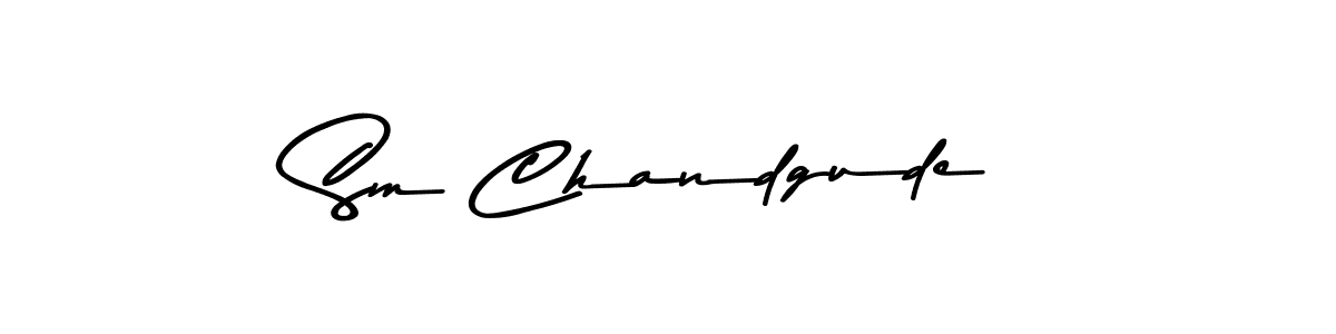How to Draw Sm Chandgude signature style? Asem Kandis PERSONAL USE is a latest design signature styles for name Sm Chandgude. Sm Chandgude signature style 9 images and pictures png