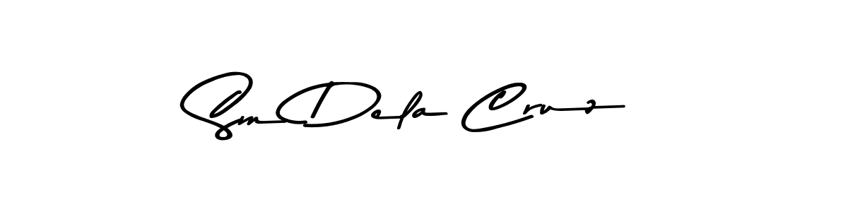 Create a beautiful signature design for name Sm Dela Cruz. With this signature (Asem Kandis PERSONAL USE) fonts, you can make a handwritten signature for free. Sm Dela Cruz signature style 9 images and pictures png
