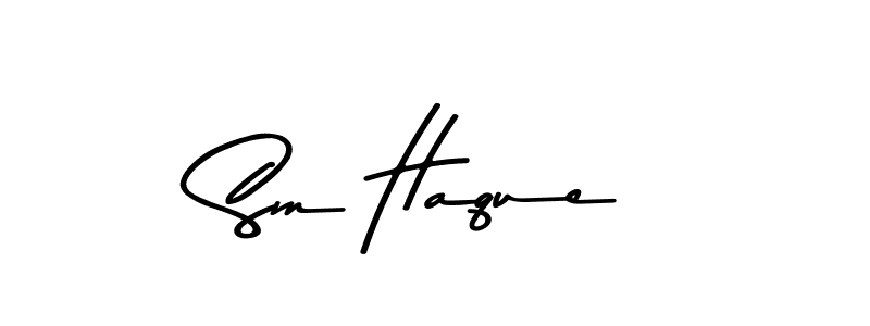 Design your own signature with our free online signature maker. With this signature software, you can create a handwritten (Asem Kandis PERSONAL USE) signature for name Sm Haque. Sm Haque signature style 9 images and pictures png