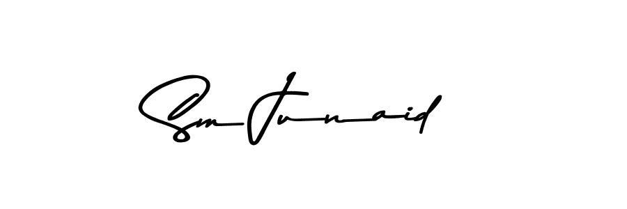 The best way (Asem Kandis PERSONAL USE) to make a short signature is to pick only two or three words in your name. The name Sm Junaid include a total of six letters. For converting this name. Sm Junaid signature style 9 images and pictures png