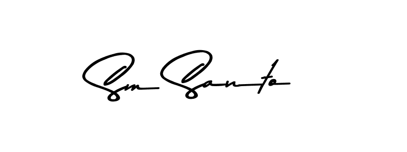 Make a beautiful signature design for name Sm Santo. Use this online signature maker to create a handwritten signature for free. Sm Santo signature style 9 images and pictures png