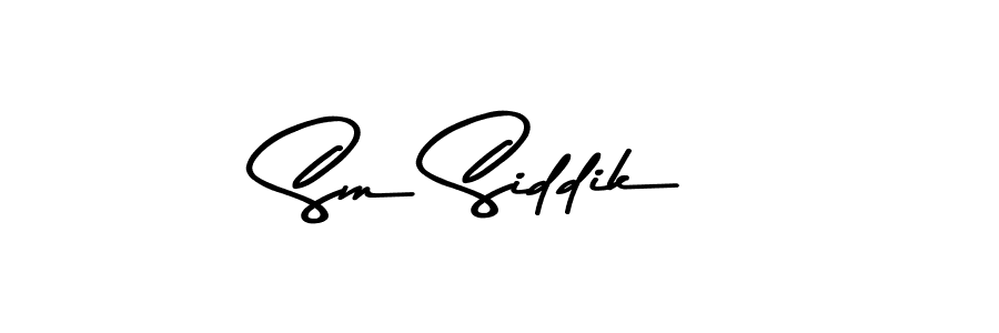 Design your own signature with our free online signature maker. With this signature software, you can create a handwritten (Asem Kandis PERSONAL USE) signature for name Sm Siddik. Sm Siddik signature style 9 images and pictures png