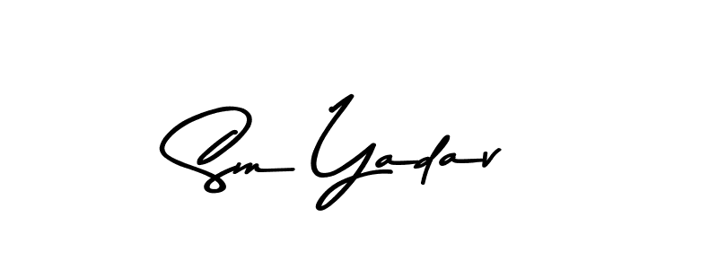 The best way (Asem Kandis PERSONAL USE) to make a short signature is to pick only two or three words in your name. The name Sm Yadav include a total of six letters. For converting this name. Sm Yadav signature style 9 images and pictures png