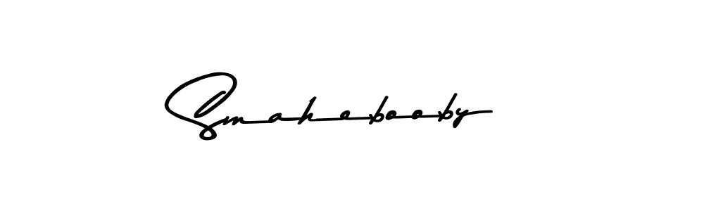 Smahebooby stylish signature style. Best Handwritten Sign (Asem Kandis PERSONAL USE) for my name. Handwritten Signature Collection Ideas for my name Smahebooby. Smahebooby signature style 9 images and pictures png