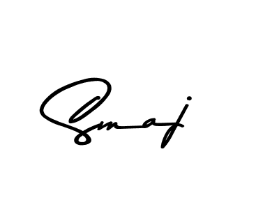 Smaj stylish signature style. Best Handwritten Sign (Asem Kandis PERSONAL USE) for my name. Handwritten Signature Collection Ideas for my name Smaj. Smaj signature style 9 images and pictures png