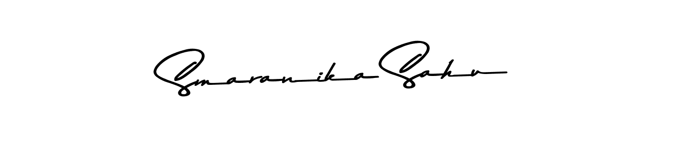 Create a beautiful signature design for name Smaranika Sahu. With this signature (Asem Kandis PERSONAL USE) fonts, you can make a handwritten signature for free. Smaranika Sahu signature style 9 images and pictures png