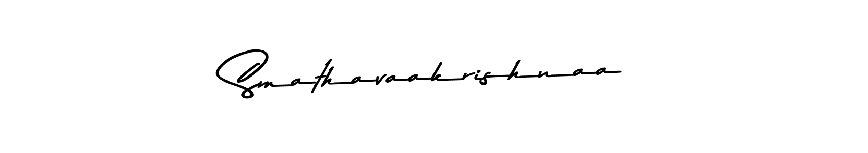 See photos of Smathavaakrishnaa official signature by Spectra . Check more albums & portfolios. Read reviews & check more about Asem Kandis PERSONAL USE font. Smathavaakrishnaa signature style 9 images and pictures png