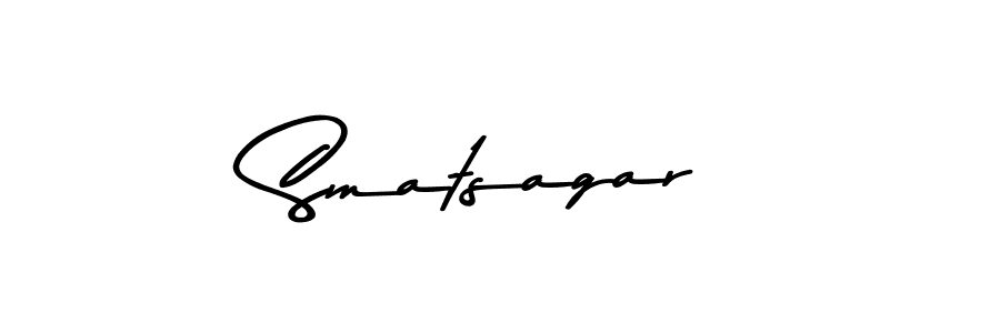 Create a beautiful signature design for name Smatsagar. With this signature (Asem Kandis PERSONAL USE) fonts, you can make a handwritten signature for free. Smatsagar signature style 9 images and pictures png