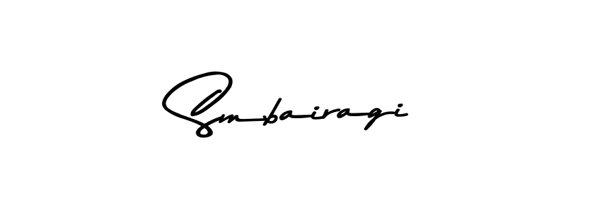 Create a beautiful signature design for name Smbairagi. With this signature (Asem Kandis PERSONAL USE) fonts, you can make a handwritten signature for free. Smbairagi signature style 9 images and pictures png