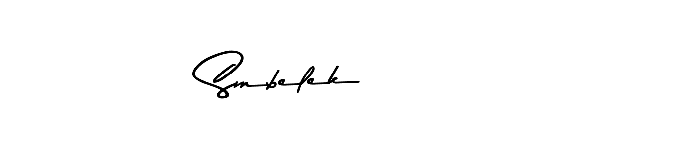 Create a beautiful signature design for name Smbelek       . With this signature (Asem Kandis PERSONAL USE) fonts, you can make a handwritten signature for free. Smbelek        signature style 9 images and pictures png