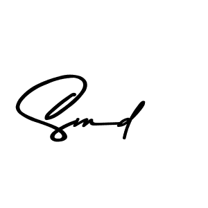 Use a signature maker to create a handwritten signature online. With this signature software, you can design (Asem Kandis PERSONAL USE) your own signature for name Smd. Smd signature style 9 images and pictures png