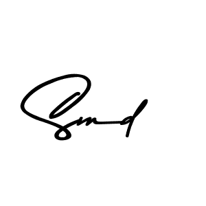 Design your own signature with our free online signature maker. With this signature software, you can create a handwritten (Asem Kandis PERSONAL USE) signature for name Smd. Smd signature style 9 images and pictures png