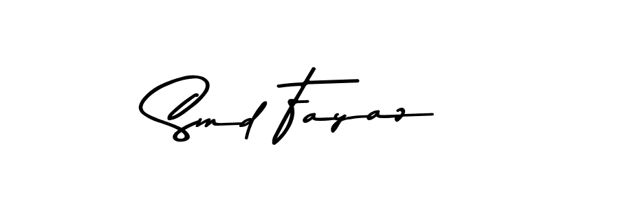 Create a beautiful signature design for name Smd Fayaz. With this signature (Asem Kandis PERSONAL USE) fonts, you can make a handwritten signature for free. Smd Fayaz signature style 9 images and pictures png