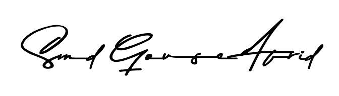 Personalize your online presence with Smd Gouse Afrid signature rendered in elegant Asem Kandis PERSONAL USE font. Great for website footers and blogs. Smd Gouse Afrid signature style 9 images and pictures png