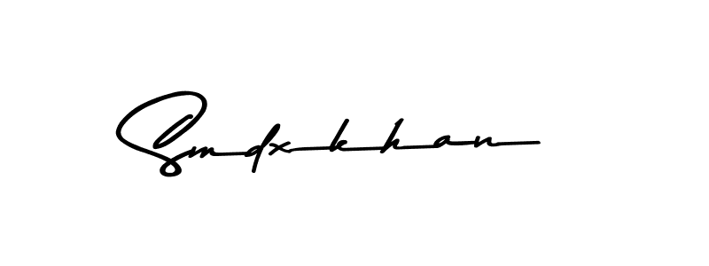 The best way (Asem Kandis PERSONAL USE) to make a short signature is to pick only two or three words in your name. The name Smdxkhan include a total of six letters. For converting this name. Smdxkhan signature style 9 images and pictures png