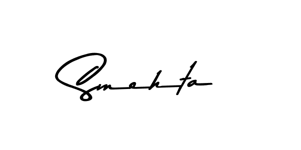 How to make Smehta name signature. Use Asem Kandis PERSONAL USE style for creating short signs online. This is the latest handwritten sign. Smehta signature style 9 images and pictures png