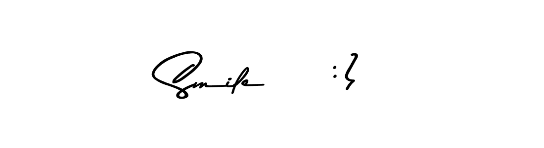 Use a signature maker to create a handwritten signature online. With this signature software, you can design (Asem Kandis PERSONAL USE) your own signature for name Smile !  :). Smile !  :) signature style 9 images and pictures png