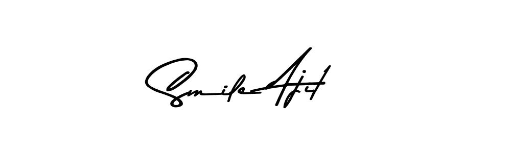 Smile Ajit stylish signature style. Best Handwritten Sign (Asem Kandis PERSONAL USE) for my name. Handwritten Signature Collection Ideas for my name Smile Ajit. Smile Ajit signature style 9 images and pictures png