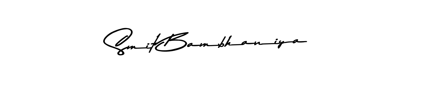 Also we have Smit Bambhaniya name is the best signature style. Create professional handwritten signature collection using Asem Kandis PERSONAL USE autograph style. Smit Bambhaniya signature style 9 images and pictures png
