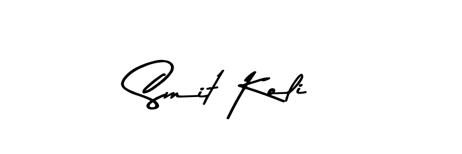 Similarly Asem Kandis PERSONAL USE is the best handwritten signature design. Signature creator online .You can use it as an online autograph creator for name Smit Koli. Smit Koli signature style 9 images and pictures png