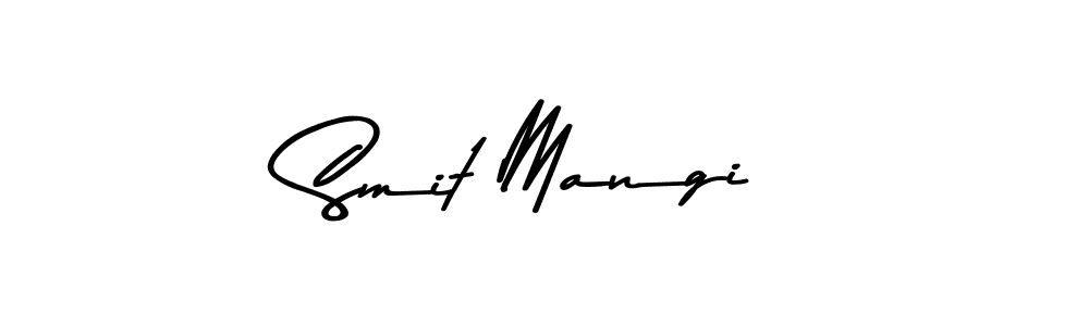 Design your own signature with our free online signature maker. With this signature software, you can create a handwritten (Asem Kandis PERSONAL USE) signature for name Smit Mangi. Smit Mangi signature style 9 images and pictures png