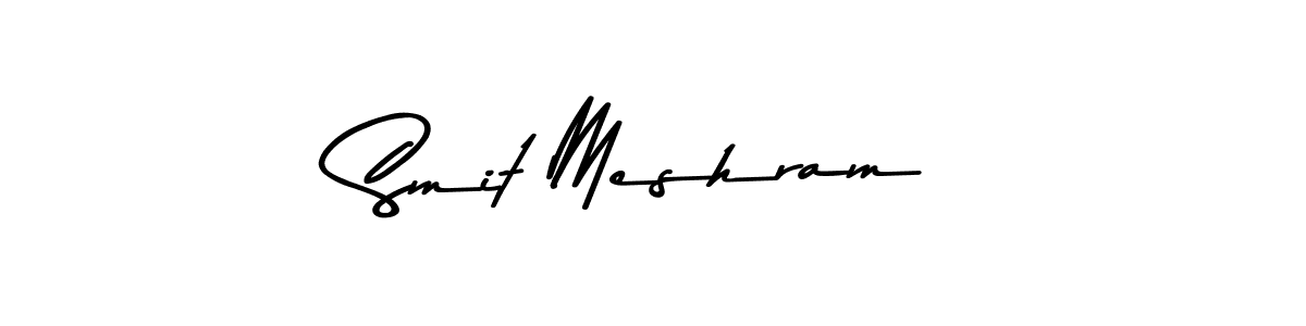 This is the best signature style for the Smit Meshram name. Also you like these signature font (Asem Kandis PERSONAL USE). Mix name signature. Smit Meshram signature style 9 images and pictures png