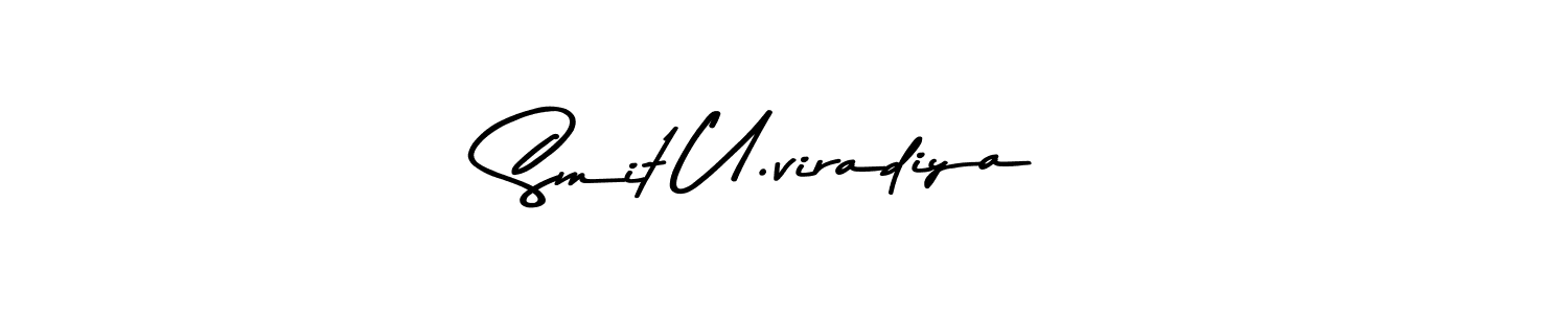 You should practise on your own different ways (Asem Kandis PERSONAL USE) to write your name (Smit U.viradiya) in signature. don't let someone else do it for you. Smit U.viradiya signature style 9 images and pictures png