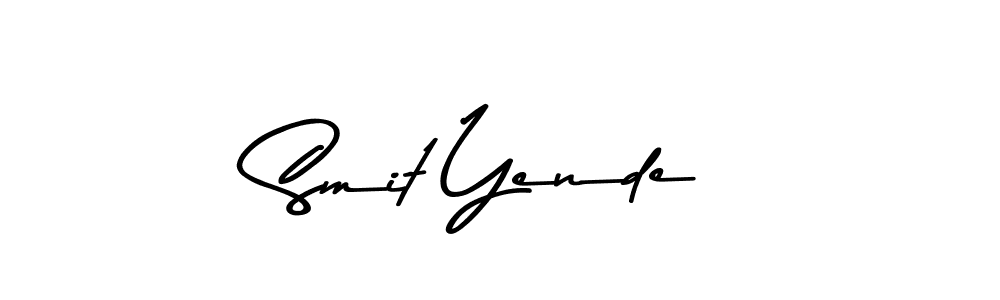 Similarly Asem Kandis PERSONAL USE is the best handwritten signature design. Signature creator online .You can use it as an online autograph creator for name Smit Yende. Smit Yende signature style 9 images and pictures png