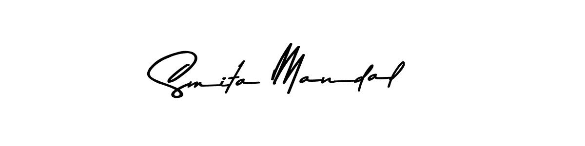 How to make Smita Mandal name signature. Use Asem Kandis PERSONAL USE style for creating short signs online. This is the latest handwritten sign. Smita Mandal signature style 9 images and pictures png