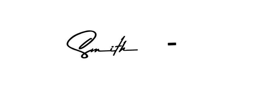 Make a beautiful signature design for name Smith   -. With this signature (Asem Kandis PERSONAL USE) style, you can create a handwritten signature for free. Smith   - signature style 9 images and pictures png