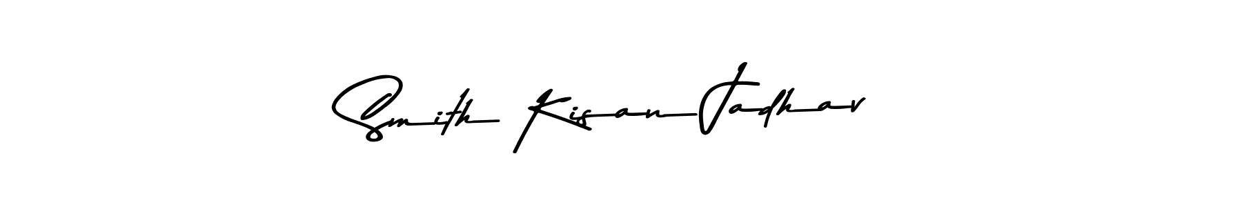 This is the best signature style for the Smith Kisan Jadhav name. Also you like these signature font (Asem Kandis PERSONAL USE). Mix name signature. Smith Kisan Jadhav signature style 9 images and pictures png