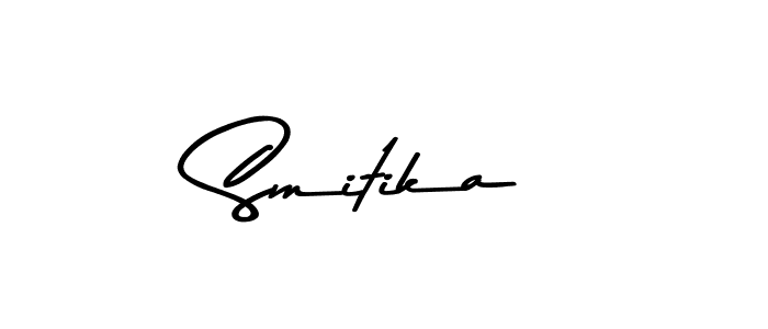 Also we have Smitika name is the best signature style. Create professional handwritten signature collection using Asem Kandis PERSONAL USE autograph style. Smitika signature style 9 images and pictures png
