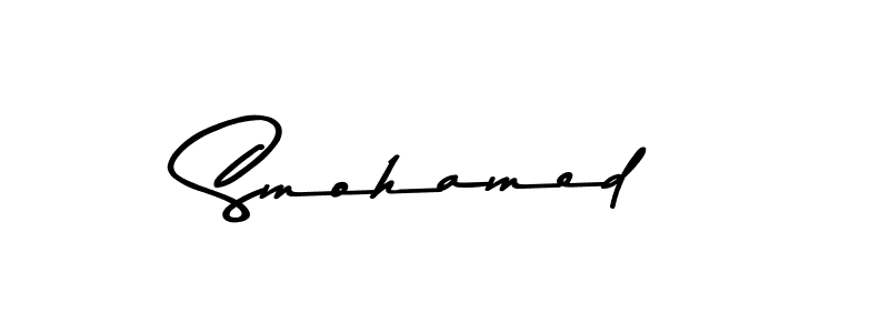 How to make Smohamed name signature. Use Asem Kandis PERSONAL USE style for creating short signs online. This is the latest handwritten sign. Smohamed signature style 9 images and pictures png