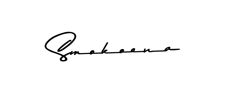 You should practise on your own different ways (Asem Kandis PERSONAL USE) to write your name (Smokoena) in signature. don't let someone else do it for you. Smokoena signature style 9 images and pictures png