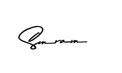 Design your own signature with our free online signature maker. With this signature software, you can create a handwritten (Asem Kandis PERSONAL USE) signature for name Smram. Smram signature style 9 images and pictures png