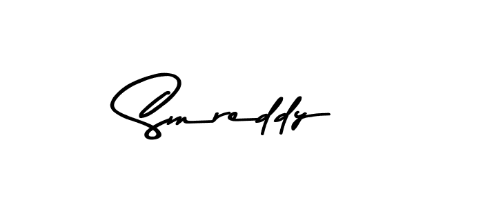How to make Smreddy name signature. Use Asem Kandis PERSONAL USE style for creating short signs online. This is the latest handwritten sign. Smreddy signature style 9 images and pictures png