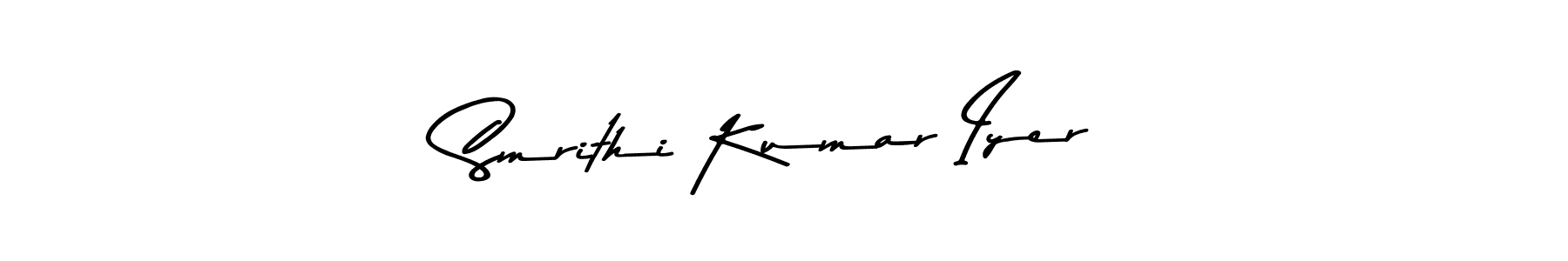Here are the top 10 professional signature styles for the name Smrithi Kumar Iyer. These are the best autograph styles you can use for your name. Smrithi Kumar Iyer signature style 9 images and pictures png