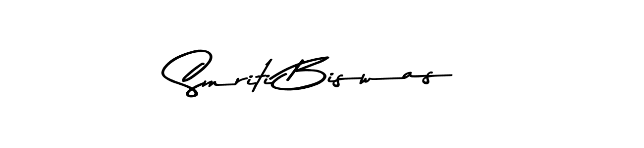 The best way (Asem Kandis PERSONAL USE) to make a short signature is to pick only two or three words in your name. The name Smriti Biswas include a total of six letters. For converting this name. Smriti Biswas signature style 9 images and pictures png