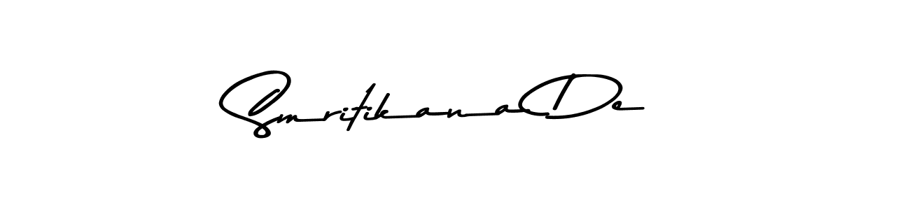 Create a beautiful signature design for name Smritikana De. With this signature (Asem Kandis PERSONAL USE) fonts, you can make a handwritten signature for free. Smritikana De signature style 9 images and pictures png