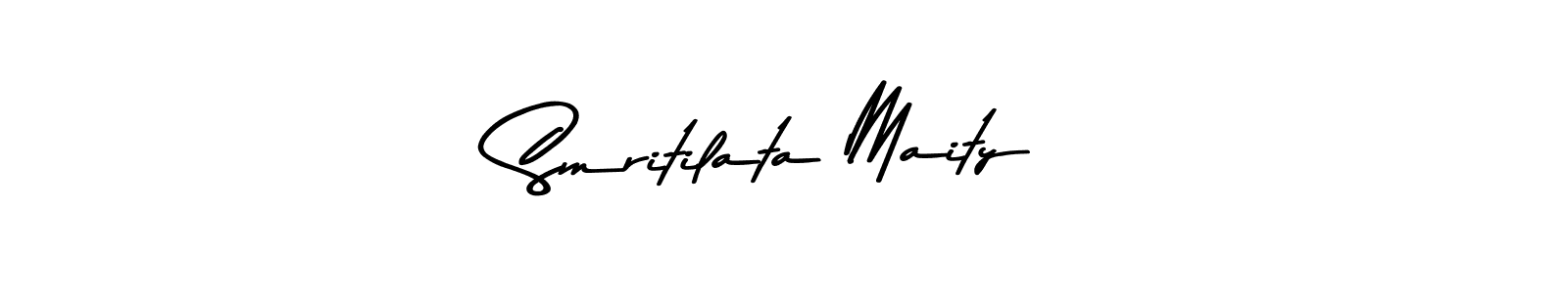 Use a signature maker to create a handwritten signature online. With this signature software, you can design (Asem Kandis PERSONAL USE) your own signature for name Smritilata Maity. Smritilata Maity signature style 9 images and pictures png