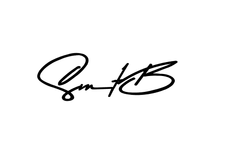 Also we have Smt B name is the best signature style. Create professional handwritten signature collection using Asem Kandis PERSONAL USE autograph style. Smt B signature style 9 images and pictures png