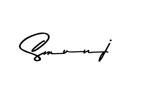 How to Draw Smunj signature style? Asem Kandis PERSONAL USE is a latest design signature styles for name Smunj. Smunj signature style 9 images and pictures png