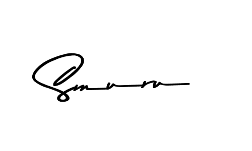 Asem Kandis PERSONAL USE is a professional signature style that is perfect for those who want to add a touch of class to their signature. It is also a great choice for those who want to make their signature more unique. Get Smuru name to fancy signature for free. Smuru signature style 9 images and pictures png
