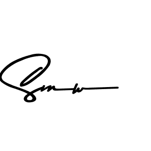 Create a beautiful signature design for name Smw. With this signature (Asem Kandis PERSONAL USE) fonts, you can make a handwritten signature for free. Smw signature style 9 images and pictures png